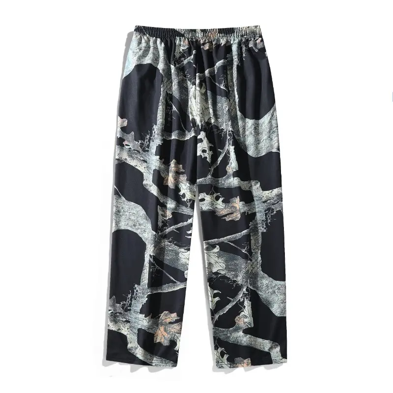 New Straight Black Camouflage Jeans Street Trend Fashion Slim Y2k Casual Pants Jeans Men Cargo Pants Vintage Streetwear  Joggers