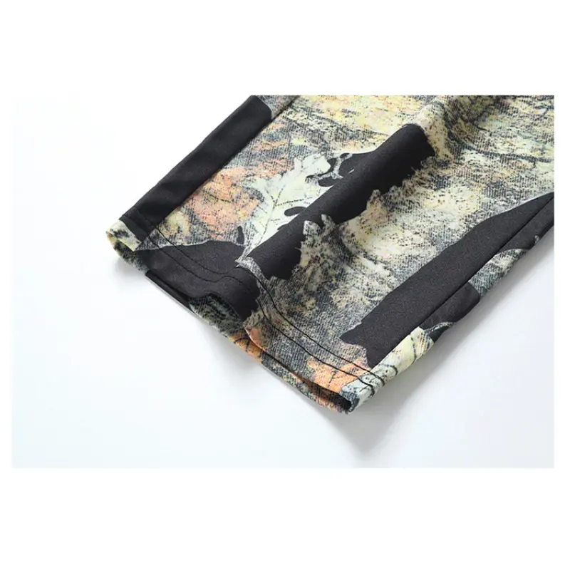 New Straight Black Camouflage Jeans Street Trend Fashion Slim Y2k Casual Pants Jeans Men Cargo Pants Vintage Streetwear  Joggers