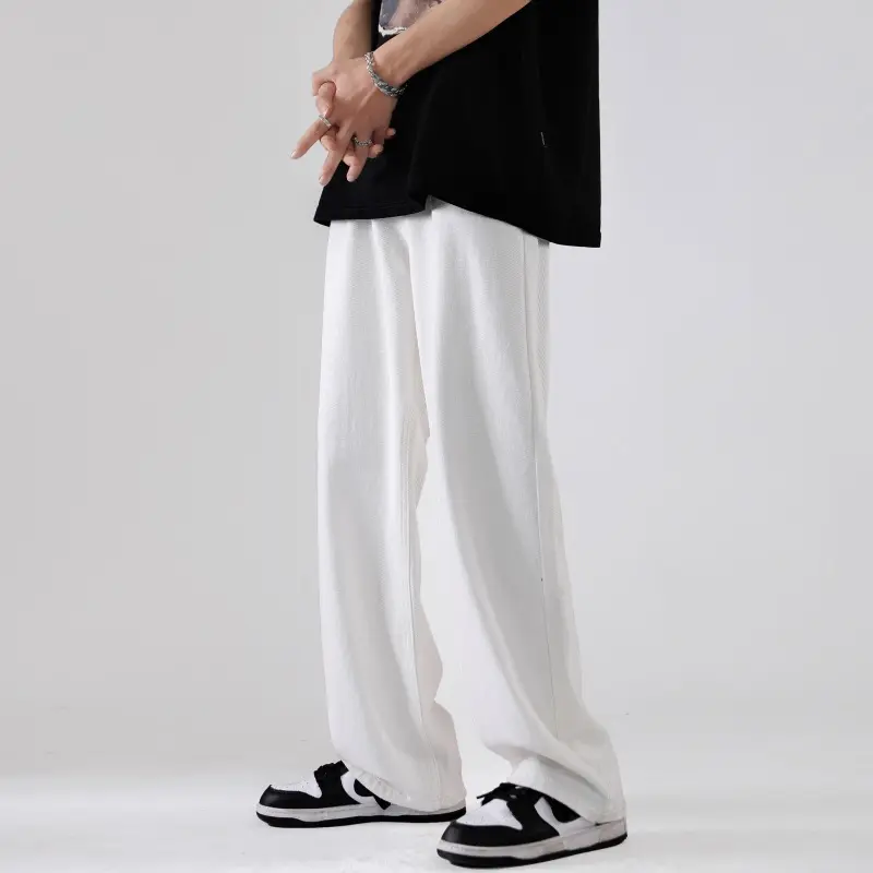 Men Jeans Straight-leg Men Wide Leg Denim Pants HipHop Style Washed Jeans with Pockets Straight Spring Baggy Hosen Y2k Jeans Men