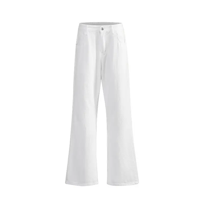 Men's Jeans Trendy Slim Fit Micro Flared Straight Leg Stretch Denim Pants From China for A Slimmer Si 2025 Spring and Autumn New