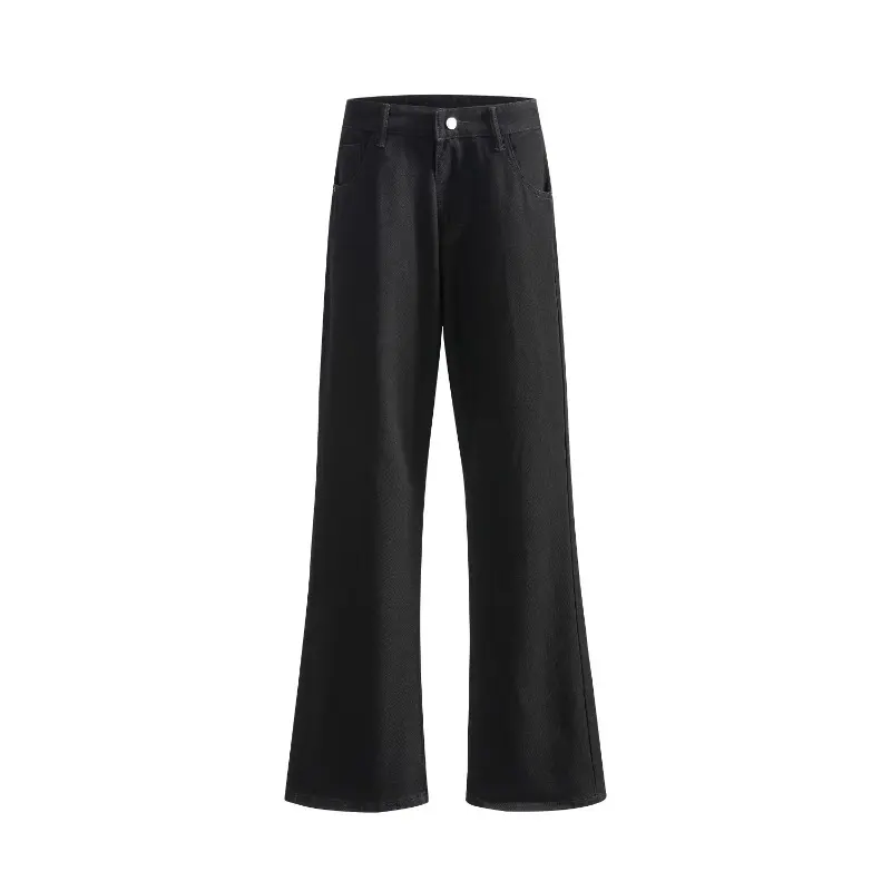 Men's Jeans Trendy Slim Fit Micro Flared Straight Leg Stretch Denim Pants From China for A Slimmer Si 2025 Spring and Autumn New