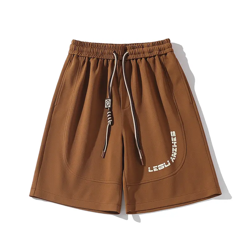 Summer Thin Casual Loose Cropped Pants Shorts for Men American Style Trend Breathable Beach Versatile Straight Pirate Shorts New