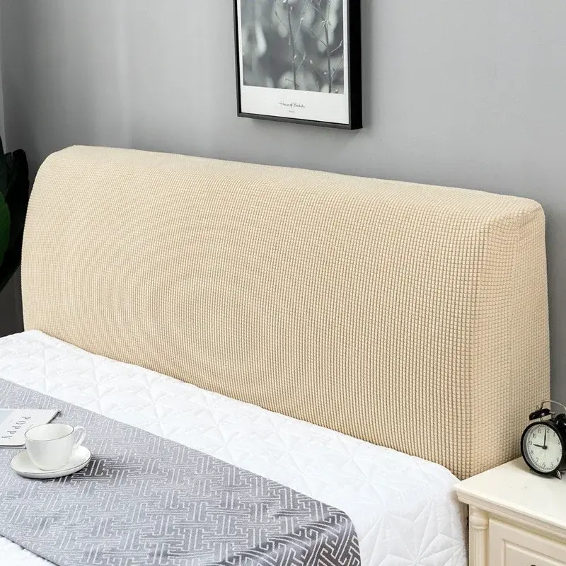Elastic Thickening Bed Head Cover All-inclusive Bed Backrest Cover Polar Fleece Headboard Dust Cover Home Furniture Home Decor