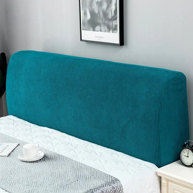 Elastic Thickening Bed Head Cover All-inclusive Bed Backrest Cover Polar Fleece Headboard Dust Cover Home Furniture Home Decor