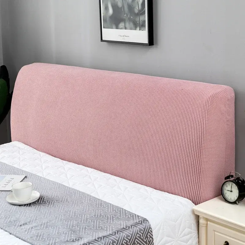 Elastic Thickening Bed Head Cover All-inclusive Bed Backrest Cover Polar Fleece Headboard Dust Cover Home Furniture Home Decor