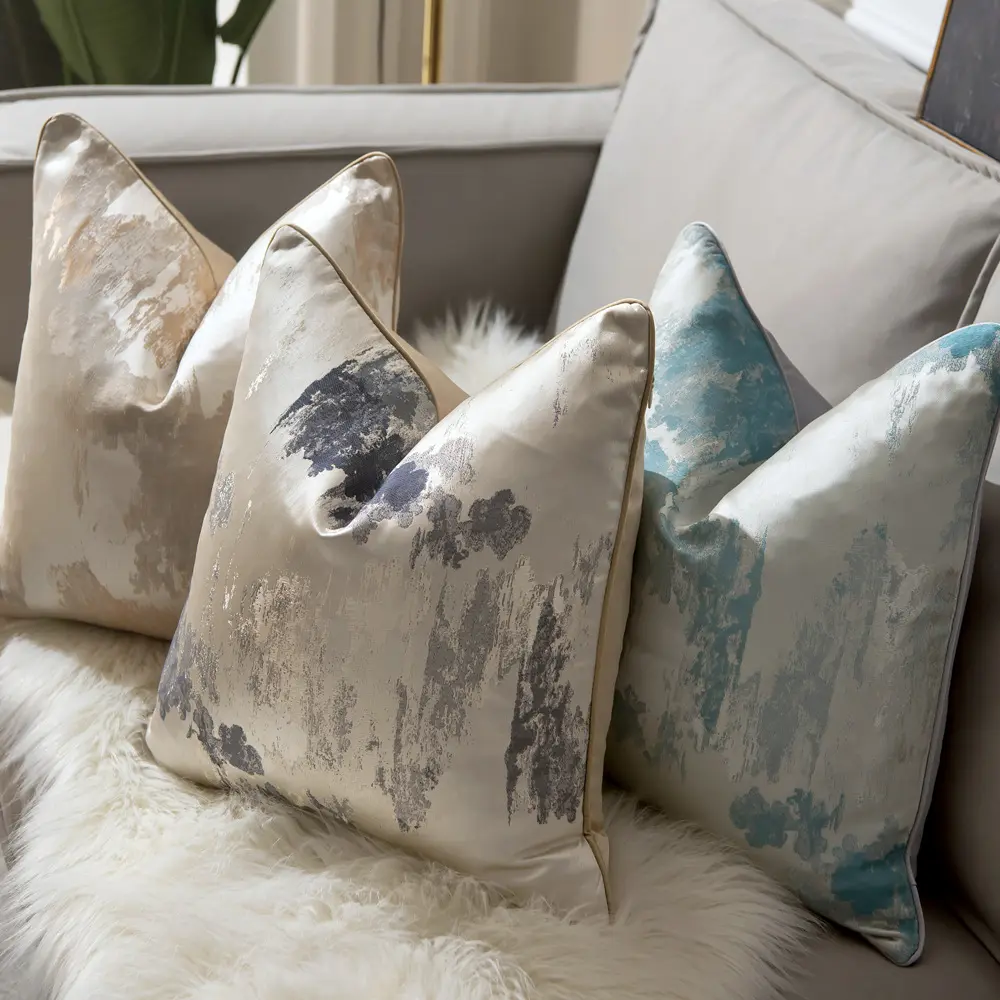 Luxury Geometric Cushion Cover High-end Decorative Throw Pillow Cover For Home Sofa Room Office Decor 30x50 45x45 50x50 60x60cm