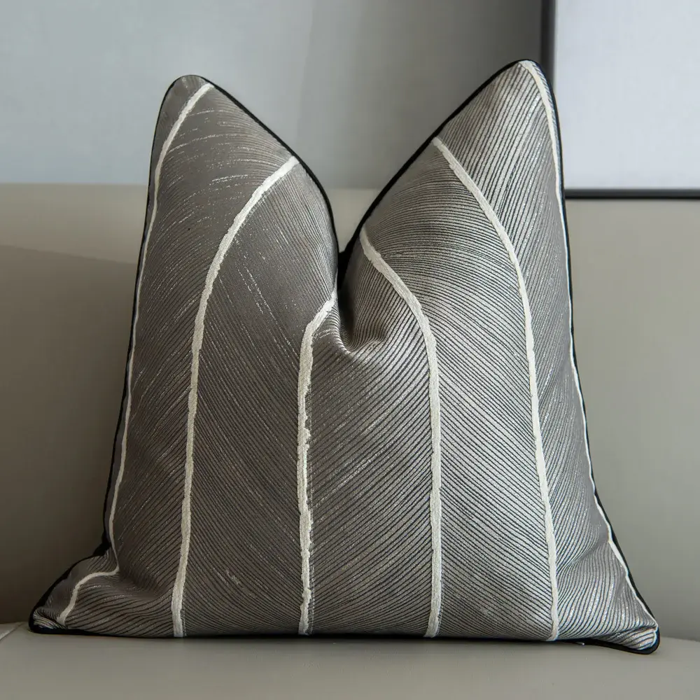 Luxury Stripe Cushion Cover High Quality Decorative Pillow Cover for Sofa Livingroom Pillowcase 30x50 45x45 50x50 60x60cm