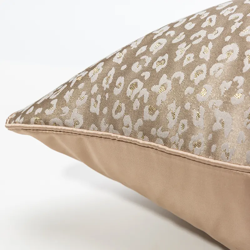 Light luxury and simple American style pillow cover sofa living room model room fabric headboard large backrest leopard print