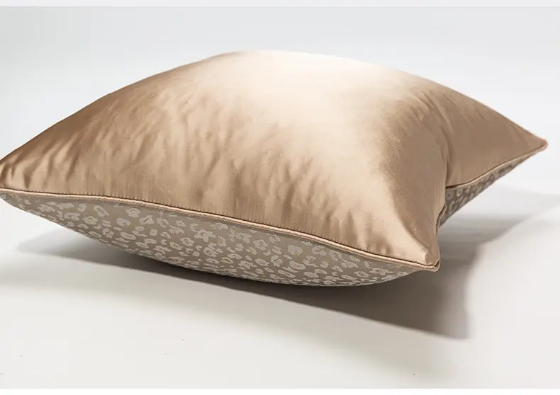 Light luxury and simple American style pillow cover sofa living room model room fabric headboard large backrest leopard print