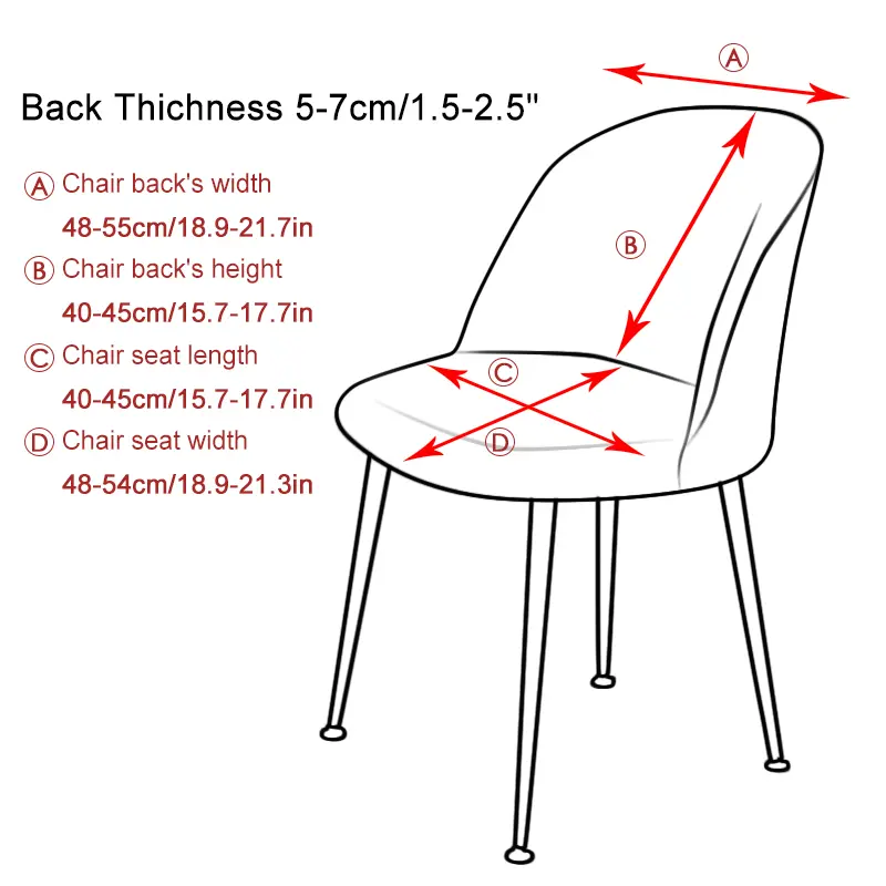 Super Soft Velvet Chair Cover Duckbill Curved Dining Chair Slipcover Low Back Stretch Thick Seat Covers For Home Hotel Decor