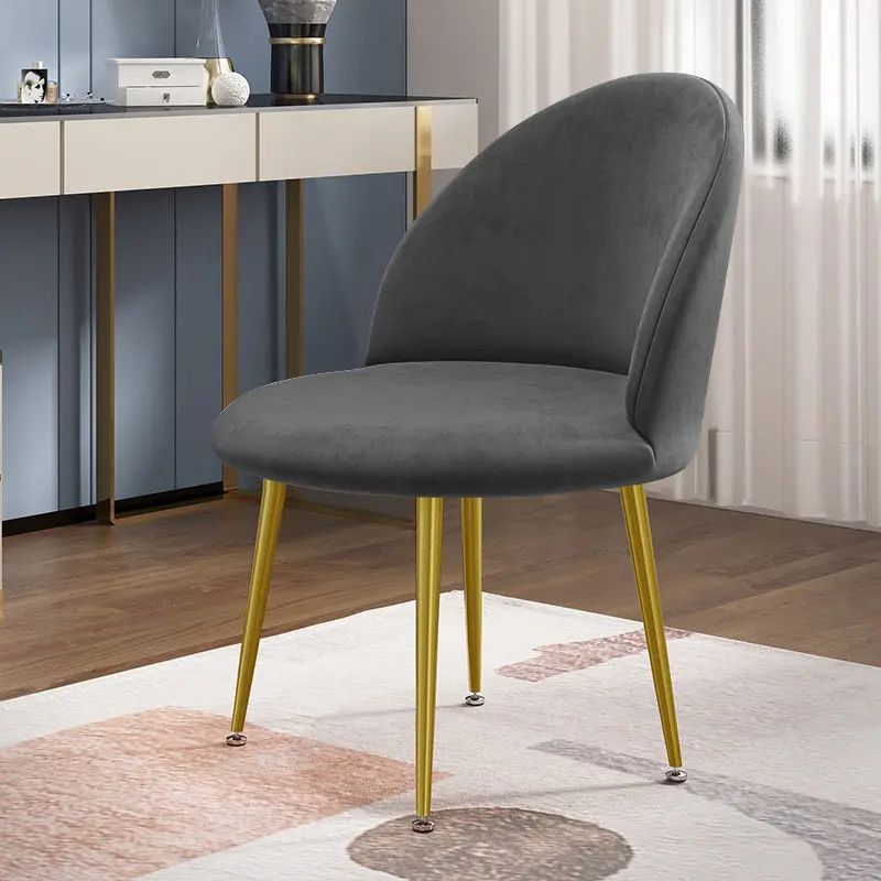 Super Soft Velvet Chair Cover Duckbill Curved Dining Chair Slipcover Low Back Stretch Thick Seat Covers For Home Hotel Decor
