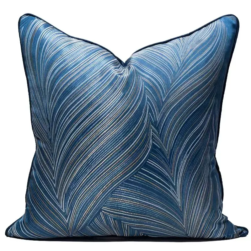 40 Style High Grade Cushion Cover 30x50/45x45/50x50CM Light Luxury Jacquard Pillowcase Champagne Blue Home Hotel Bed Sofa Decor