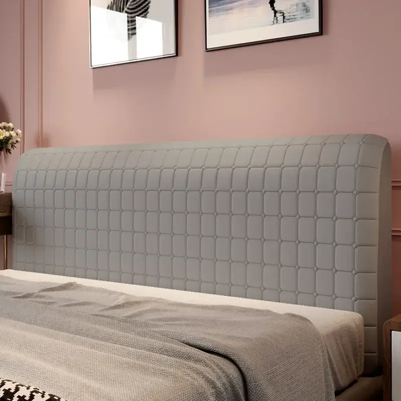 Modern And Simple New Milk Velvet Bed Headboard Four All Season Universal Solid Color Washable All Inclusive Headboard Cover