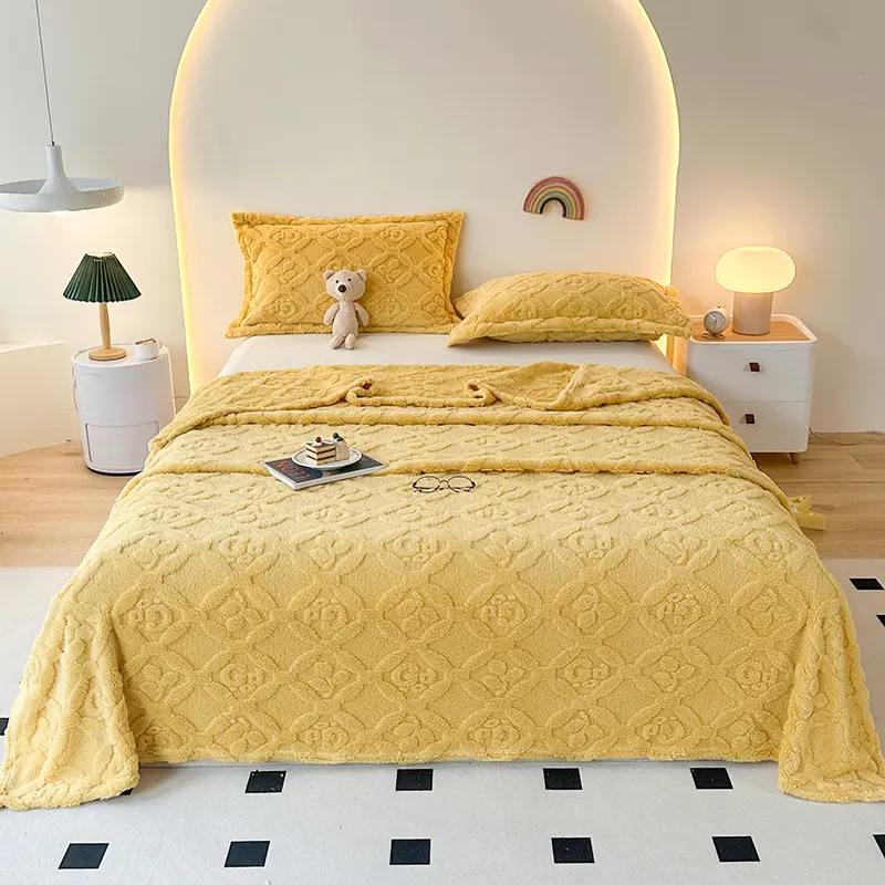 New Warm Breathable Sofa Blanket for Family Bed Sofa Chair Travel Multifunctional Throw Blanket Home Room Decor Fleece Blanket