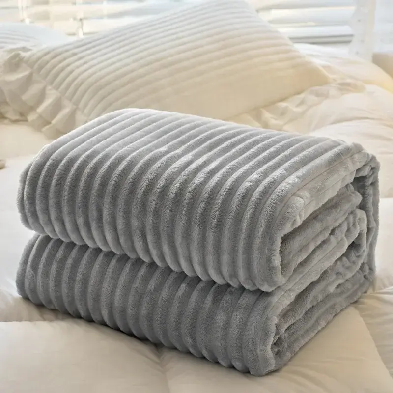 New Imitation Rabbit Plush Warm Blanket Set Or Only Blankets For Autumn Winter Soft Fluffy Warmth Lounger Sofa Throw Blankets