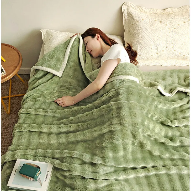Winter Warm Plush Throw Blanket Purple Fuzzy Flannel Bed Throw Soft Microfiber Blankets For Bed Couch Sofa Home Bedroom Decor
