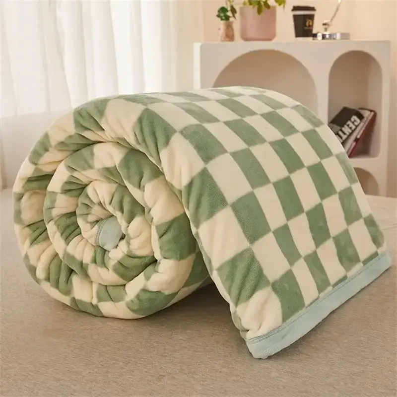 Modern And Simple Milk Velvet Blanket Four Season Universal Children's Thick Warm Comfort Flannel Blanket Office Nap Blanket