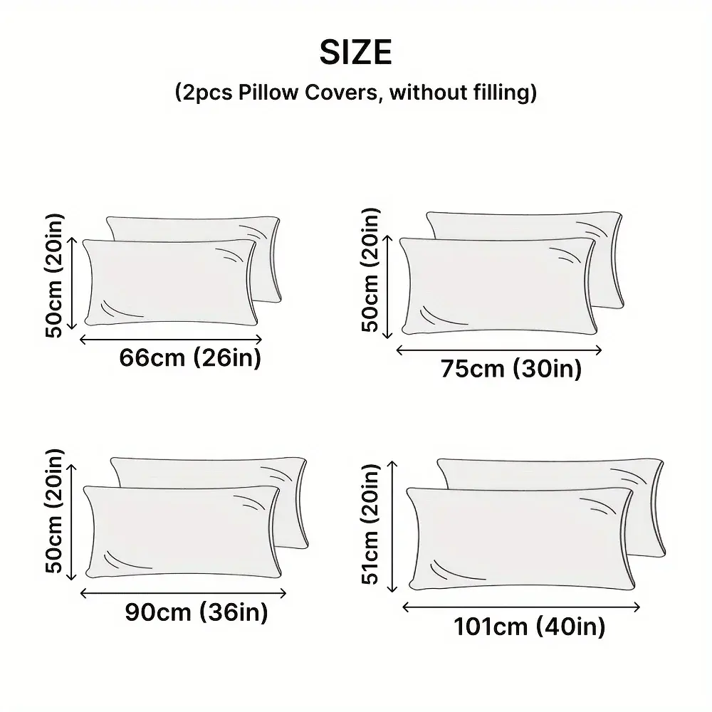 2pcs Zippered Waterproof Pillow Cover, Oil-resistant Knitted Pillow Protector for Bed Sleeping Pillowcase