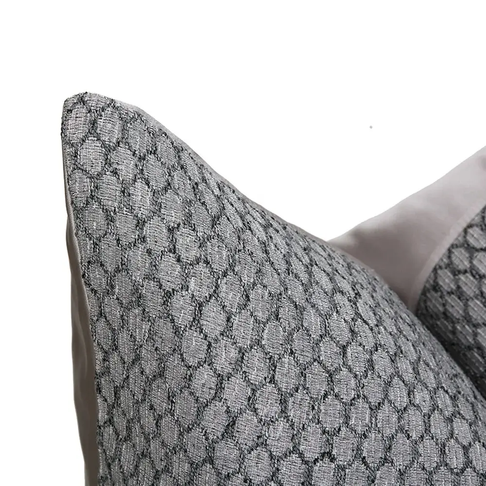 Luxury Modern Throw Pillows Covers 30x50 45x45 50x50cm Silver Grey Throw Pillows For Couch Sofa Bed Square Cushion Cover