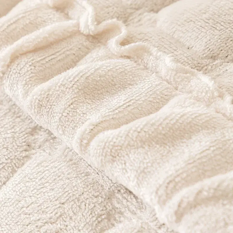 Winter Thick Plaid Plush Sofa Cover Warm Velvet Non-Slip Cushions Living Room Flannel Couch Covers Universal Armrest Back Towel