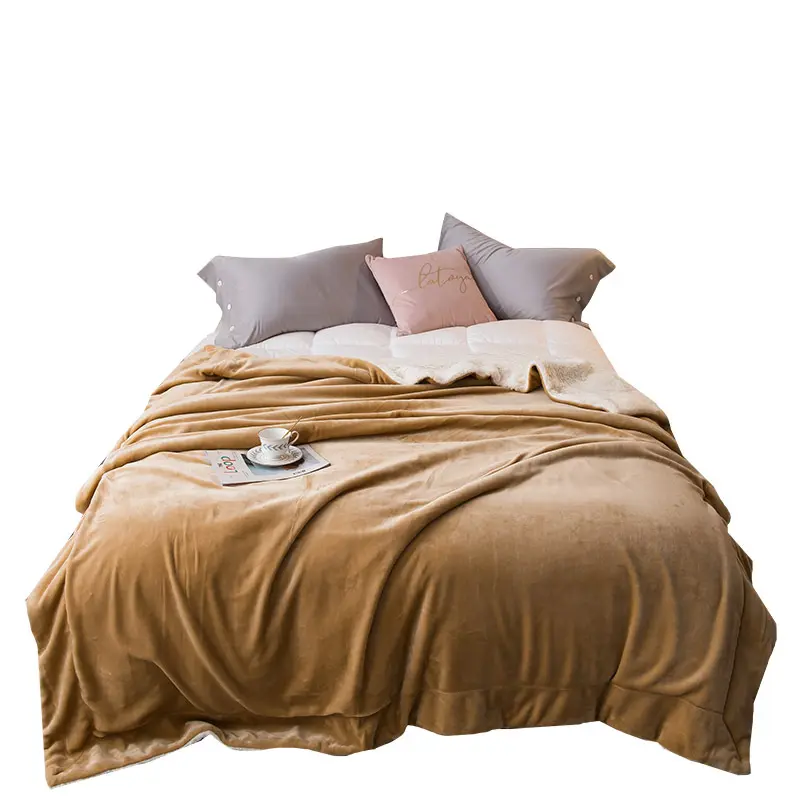 Throw Blanket Keep Warm Winter Bed Blankets Double Sided Super Soft Fluffy Lightweight Fleece Blanket Blanket for Office Home