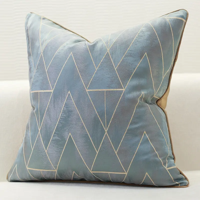 Designers Luxury Modern Decorative Cushion Covers Heavy Thick Jacquard Stripes Geometry Nordic Fashion Pillows Case Sofa Couch