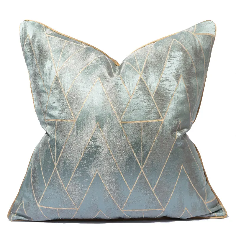 Designers Luxury Modern Decorative Cushion Covers Heavy Thick Jacquard Stripes Geometry Nordic Fashion Pillows Case Sofa Couch