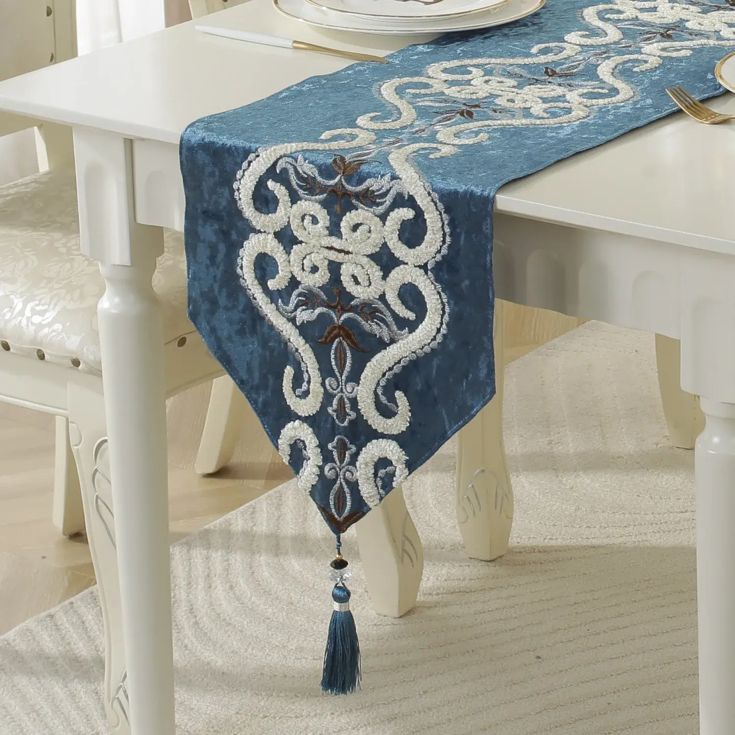 Chinese Table Runner Morden High Quality Table Runner Long Strip Table Cloth Dinning/tv/Table Cover Restaurant Decor Supplies