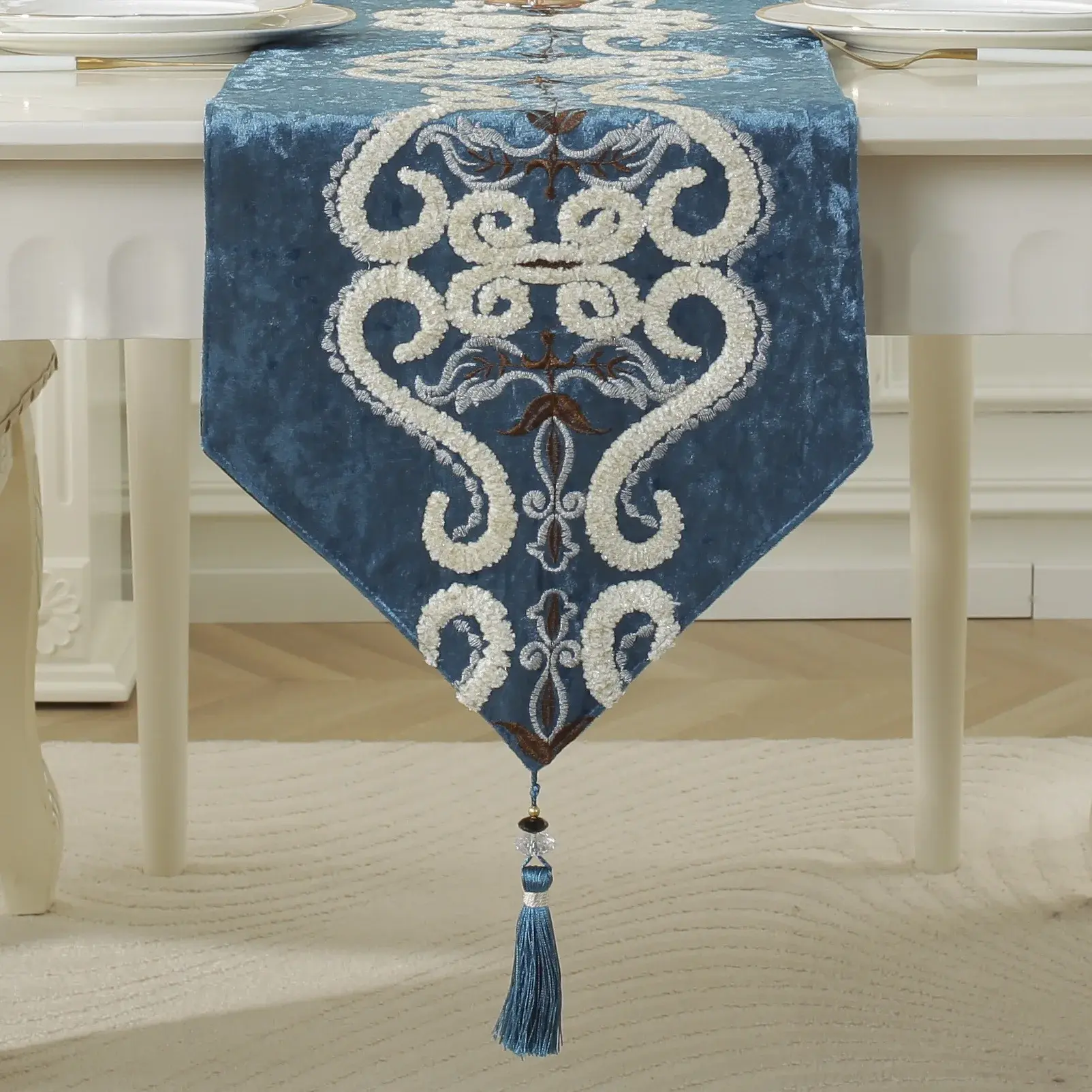 Chinese Table Runner Morden High Quality Table Runner Long Strip Table Cloth Dinning/tv/Table Cover Restaurant Decor Supplies