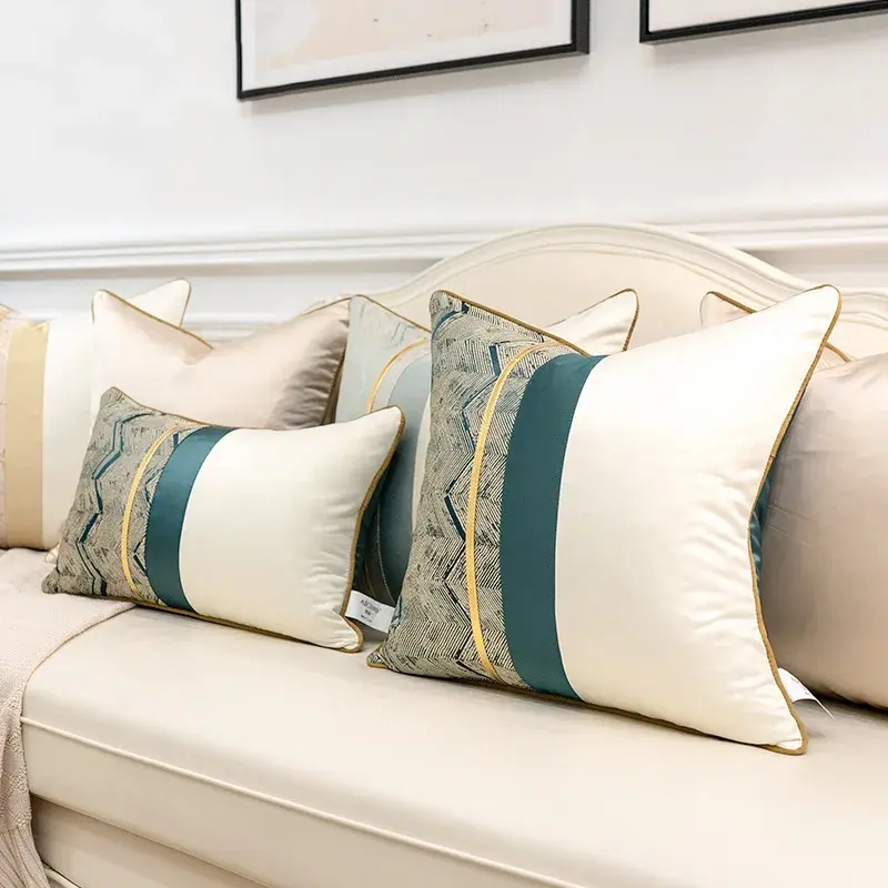 Modern Luxury Style High Precision Cushion Cover For Home Sofa Bed Throw Pillowcase Living Room Decorative