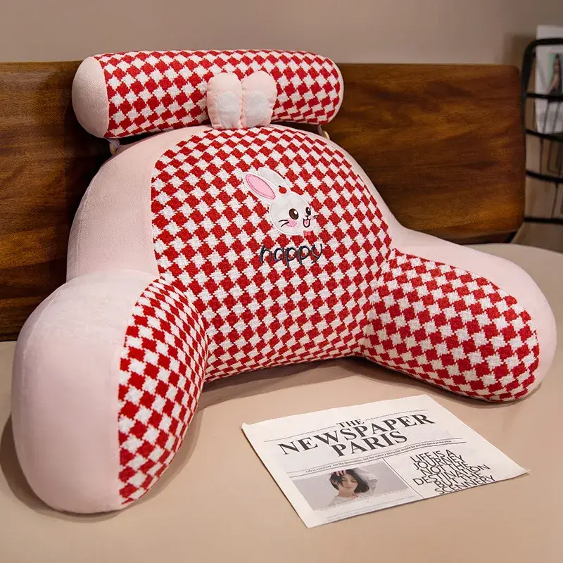 Bedside Cushion Soft Bag Waist Protection Large Backrest Pad Sofa Pillow Throw Pillow Student Dormitory Child Bed Reading Pillow