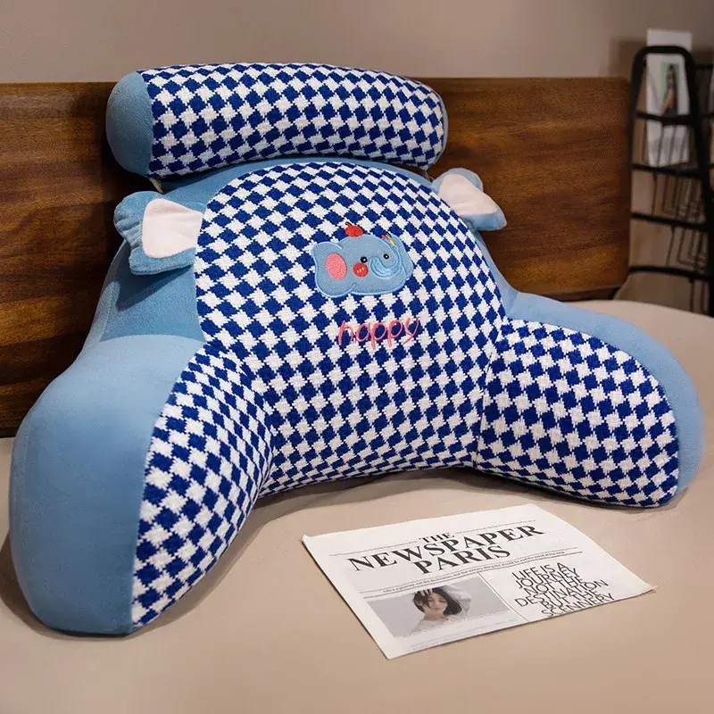 Bedside Cushion Soft Bag Waist Protection Large Backrest Pad Sofa Pillow Throw Pillow Student Dormitory Child Bed Reading Pillow