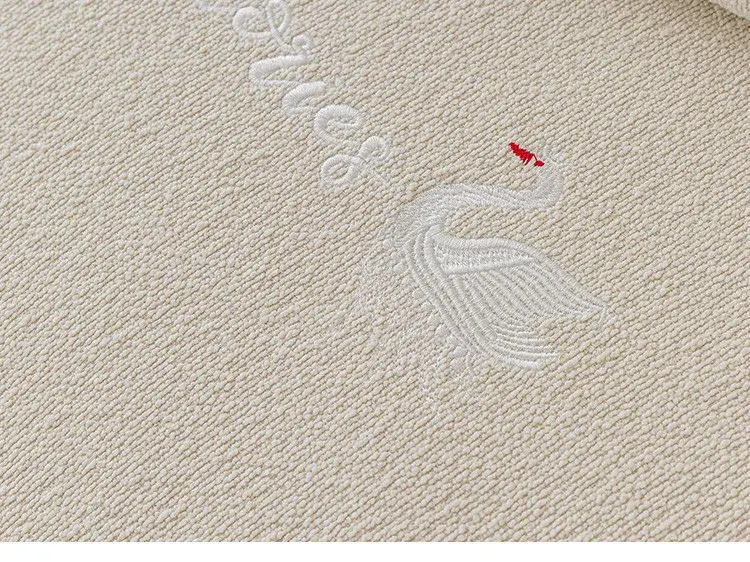 Waterproof Embroidered Swan Sofa Cushion Four Seasons Universal Sofa Cushion Non-slip Solid Color Non Sticky Pet Hair Sofa Cover
