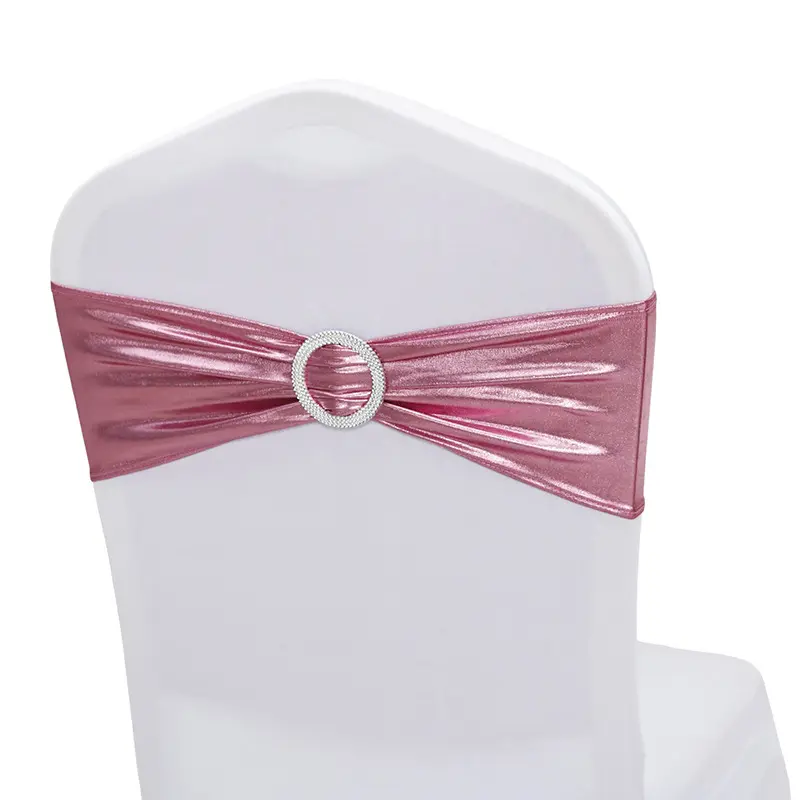 10/50Pcs Elastic Chair Bow Spandex Chair Sashes Tie Bands Wedding Chair Knot For Universal Banquet Party Chair Decorate