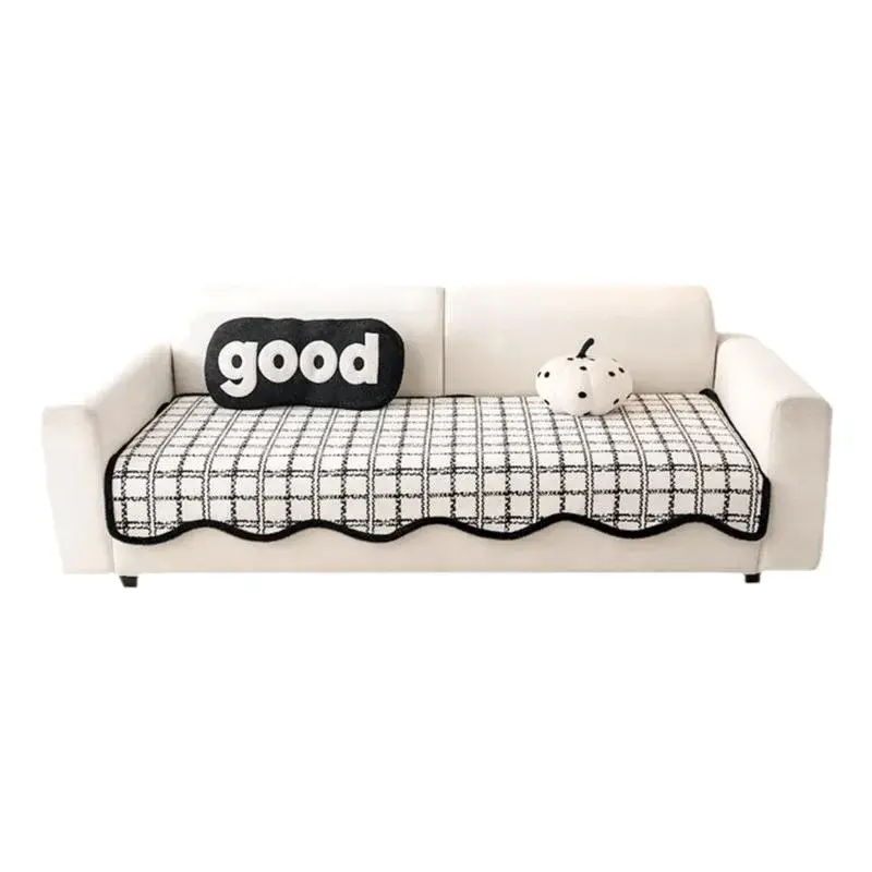 2025 New Chenille High end Irregular shaped Sofa Cushion Four season Universal Simple Modern Anti slip Sofa Cushion Cover Cloth