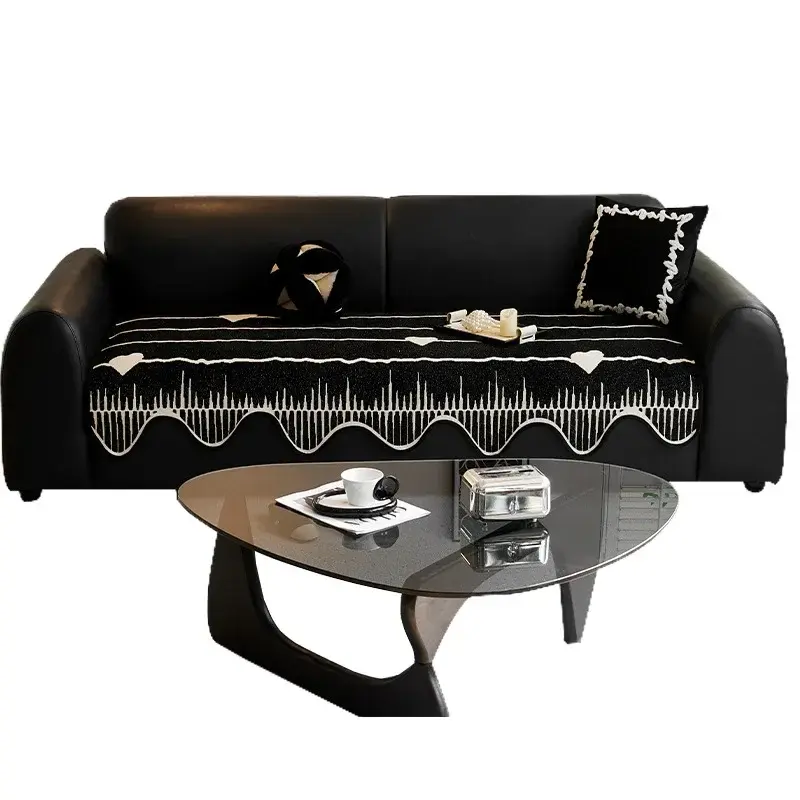 2025 New Chenille High-end Shaped Sofa Cushion Four Season Universal Anti Slip Cushion Cover Cloth For Living Room Decoration