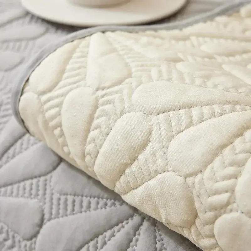 High Grade Fabric Sanding Sofa Cover Flower Jacquard Anti-slip Couch Covers Embroidery Sofa Towel ArmChair Cushion Spring Summer