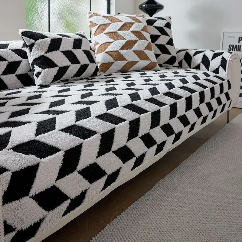 Modern And Simplicity Versatility Sofa Cushion Sofa Cover 2025 Popular New Autumn Winter Plush Sofa Cover Anti-slip Home cover