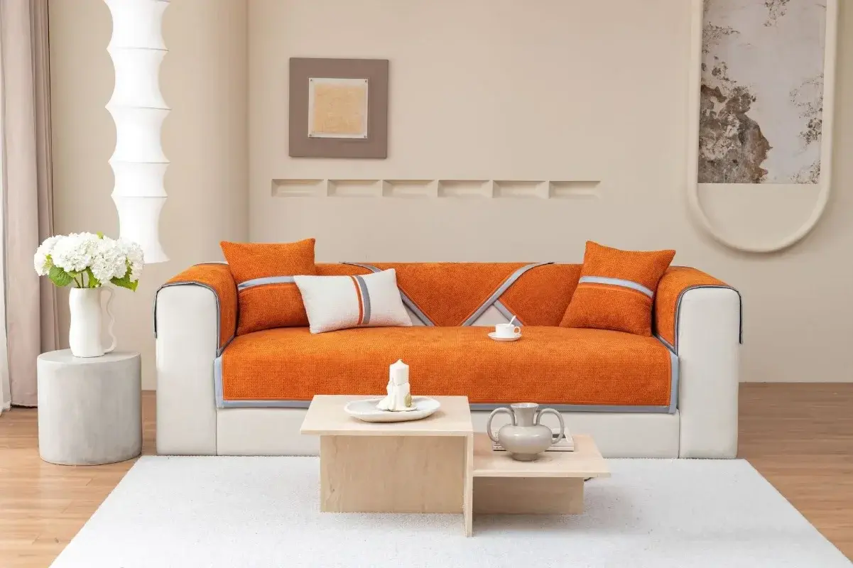 Modern Simplicity Chenille Sofa Cover Non-slip Four Season Universal Couch Cushion Combination Slipcover Sofa Towel Home Decor