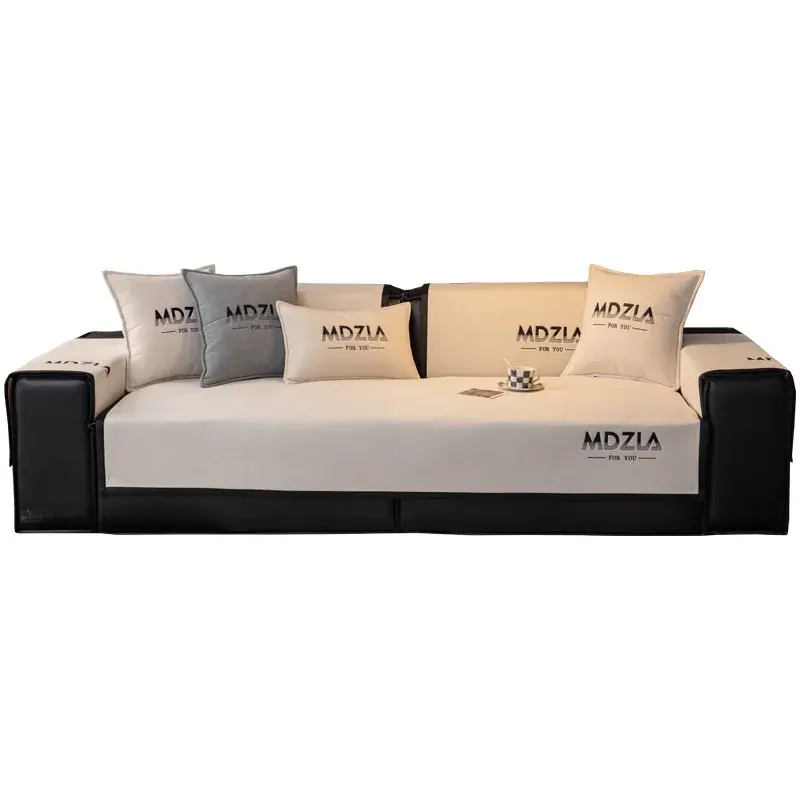 Four Seasons Universal Chenille Sofa Mat Non-slip Sofas Cover for Living Room Corner Couch Cushion Seat Pad Protection Covers