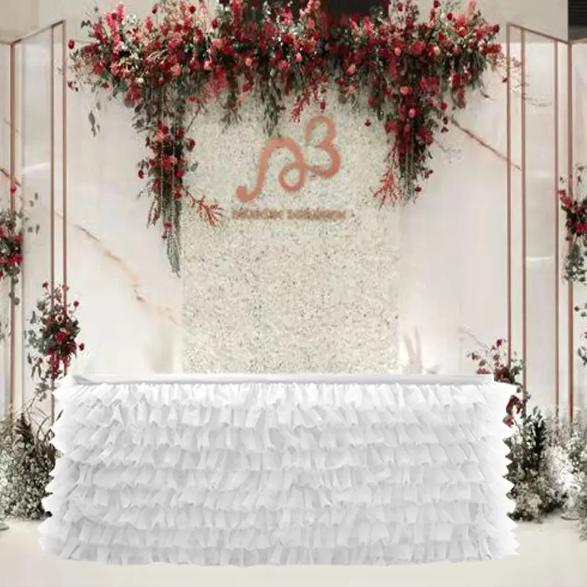 Birthday Party Tulle Table Skirt Tutu Tablecloth Tableware Baby Shower Birthday Party Decorations Wedding Home Table Supplies