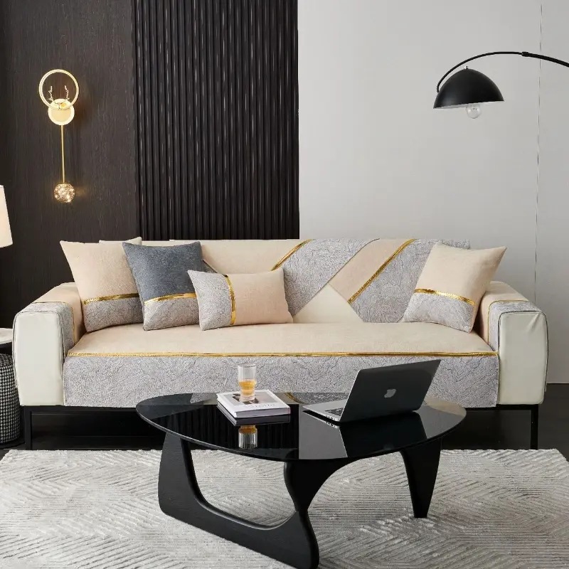 Luxury Chenille Sofa Cover Nordic Four Seasons Universal Anti-slip Sofa Cushion Home Living Room Decoration Sofa Towel Slipcover