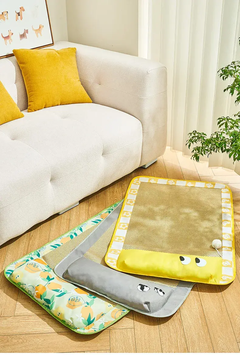 Summer Cooling Pet Beds Puppy Bed Cats Products Accessories Goods All Dog Mat Things Cushions Basket Kitten Houses Accessory