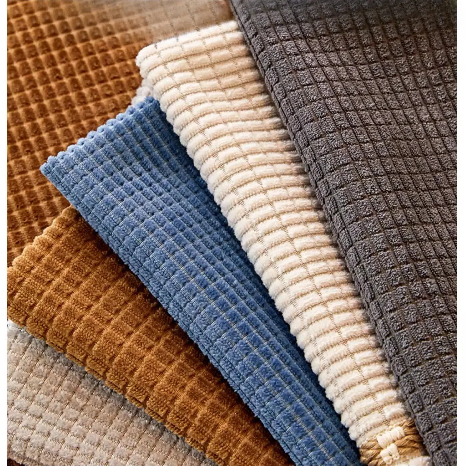 Corn Fleece Fabric Waterproof Sofa Cushion, Fashionable Solid Color Seat Cushion, Universal Non-slip Sofa Cover for All Seasons