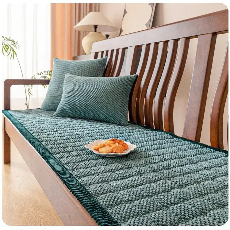 Corduroy Sofa Cushion Non-Slip Thickened Living Room Sofa Decorative Cover Cloth Warm Dust Soft Velvet Backrest Armrest Towels