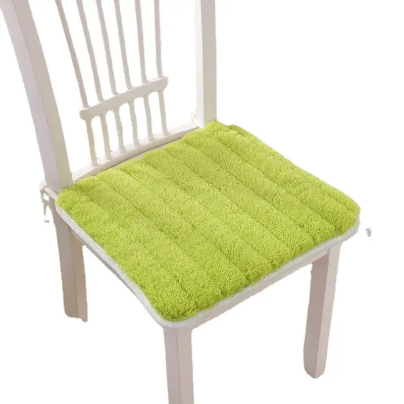 Winter Fleece Chair Seat Cushion Backrest All-in-one Table Cushion Connected Anti-slip Chair Cover Office Chair Connected Pad