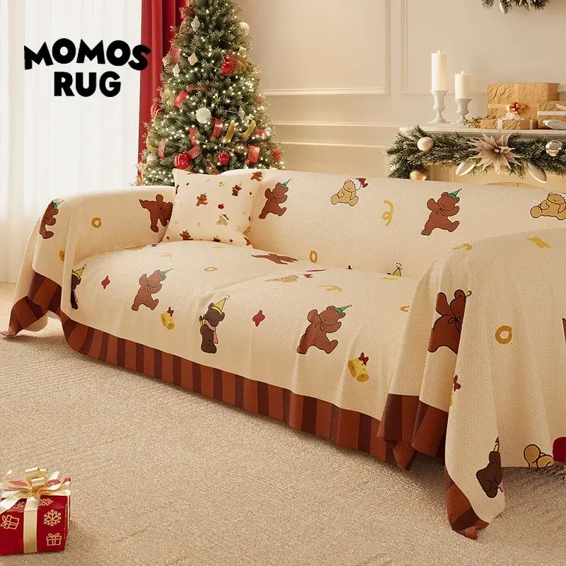 Christmas Sofa Covers For Living Room Elastic Sofa Slipcover Stretch All-inclusive For Living Room Chair Slipcover Couch Cover
