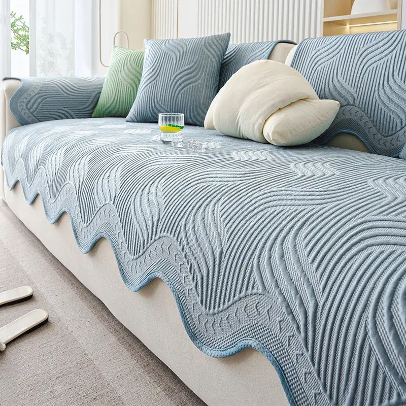 Summer Special-shaped Irregular Sofa Cushion 2025 New Cool Ice Silk Non-slip Seat Cushion Comfortable Summer Sofa Cover for Home