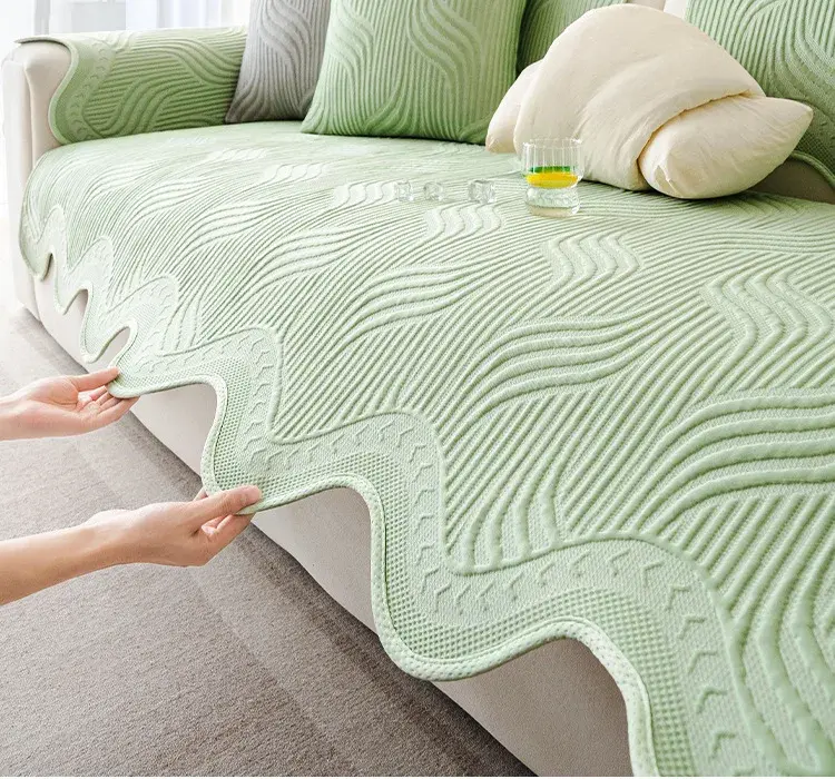 Summer Special-shaped Irregular Sofa Cushion 2025 New Cool Ice Silk Non-slip Seat Cushion Comfortable Summer Sofa Cover for Home