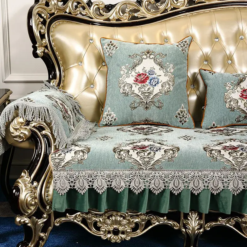 Non-Slip Sofa Covers for Living Room Chenille Sofa Cushion Couch Cover Modern Sofa Towel Seat Pad European Jacquard